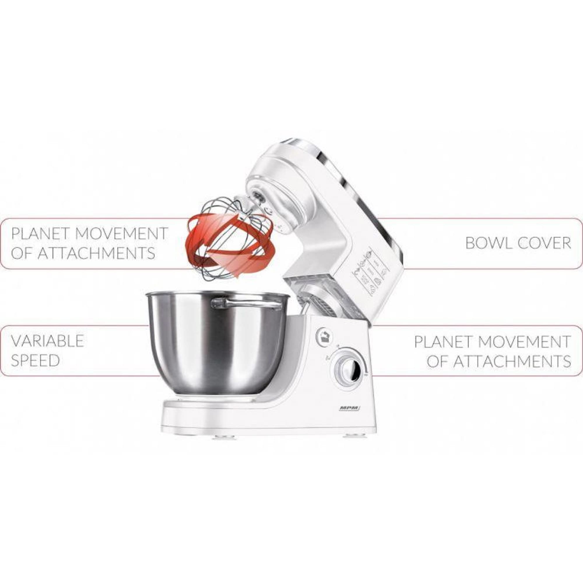 MPM MGO-25 piastra waffle 2 cialde belghe 1000W bianco