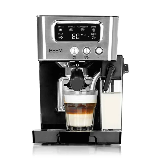 Beem Espresso-Latte Macchina Caffè 15 bar con Latte 1,4 L
