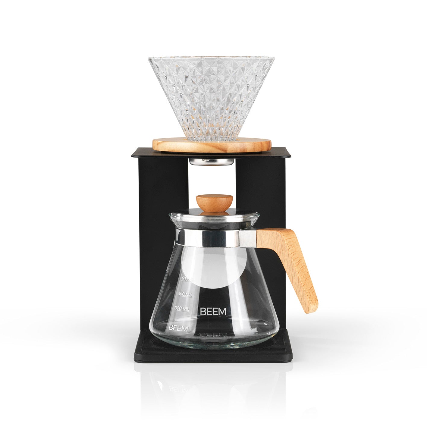 Beem Pour Over Set caffettiera filtro vetro 4 tazze 0,5 L