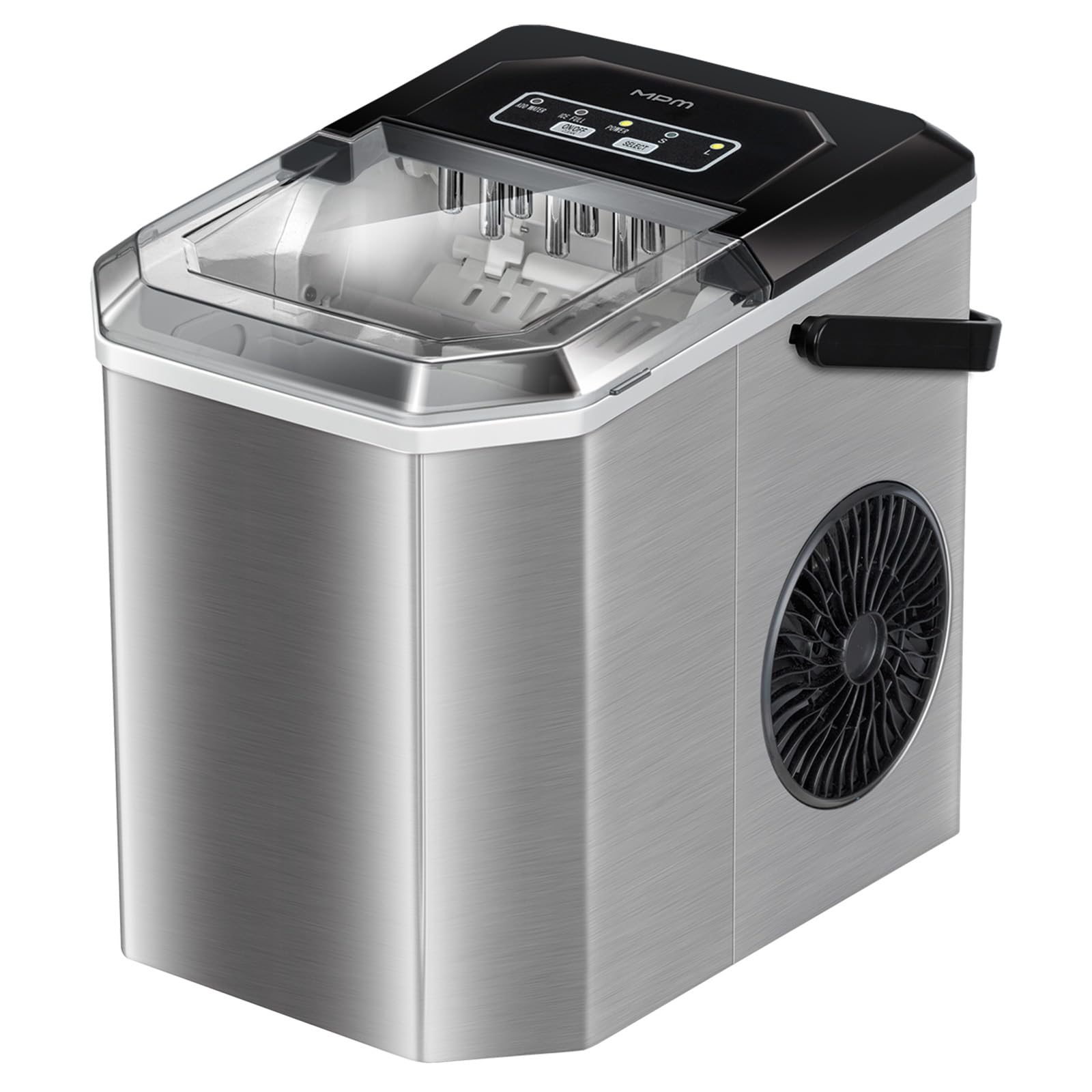 MPM Macchina Ghiaccio 12kg/24h Argento 1,2L 150W