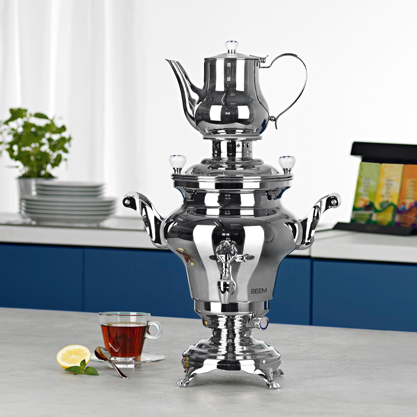 Beem Samowar Rebecca samovar elettrico 5 L con teiera
