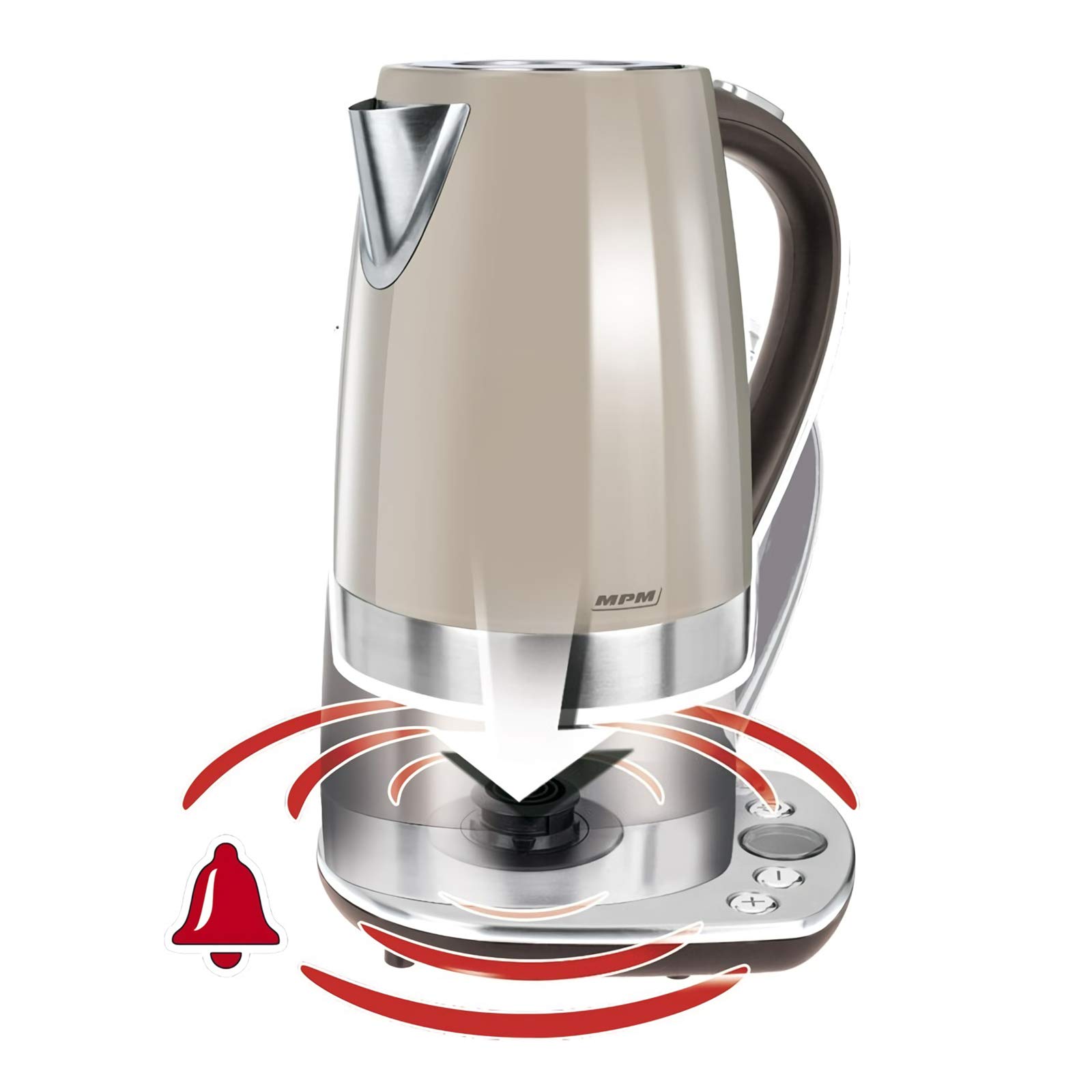 MPM MCZ-63 bollitore elettrico acciaio 1,7 L controllo temperatura