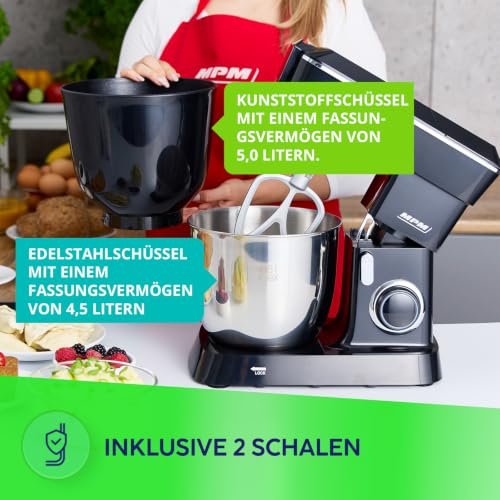 MPM MRK-24 Robot Planetaria 4,5L 1400W Tritacarne