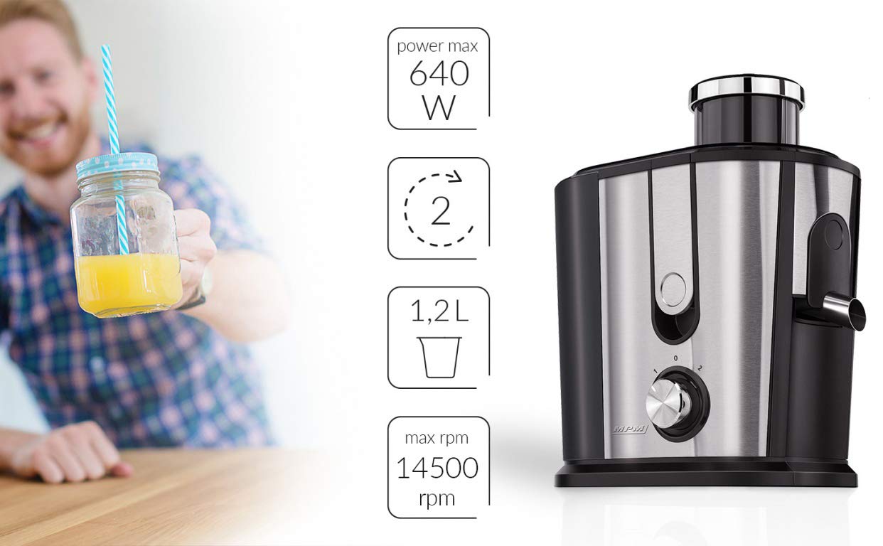 MPM MSO-07M Centrifuga Frutta Verdura 500W Inox