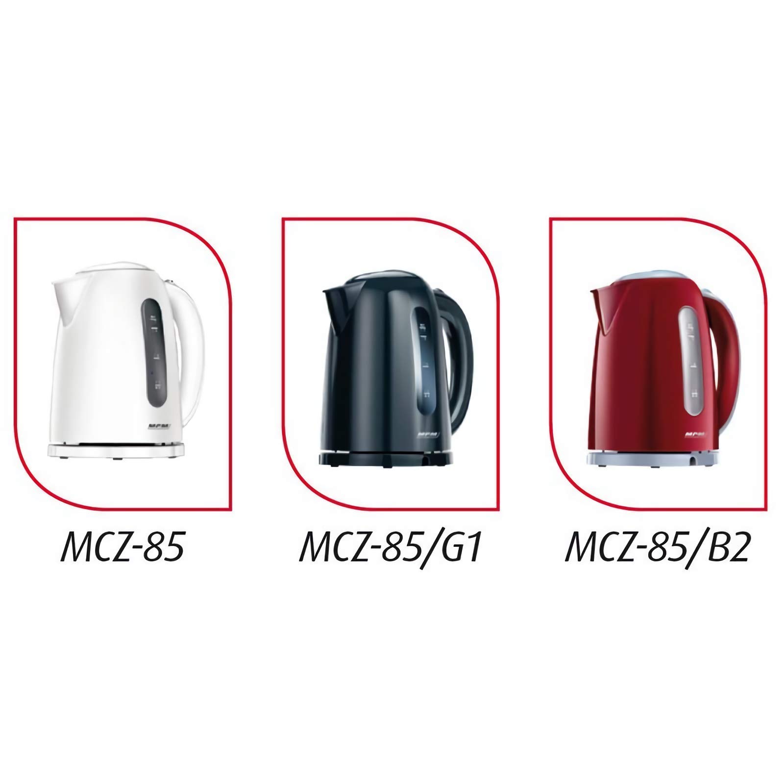 MPM MCZ-85/B2 bollitore elettrico 1,7 L rosso 2200W