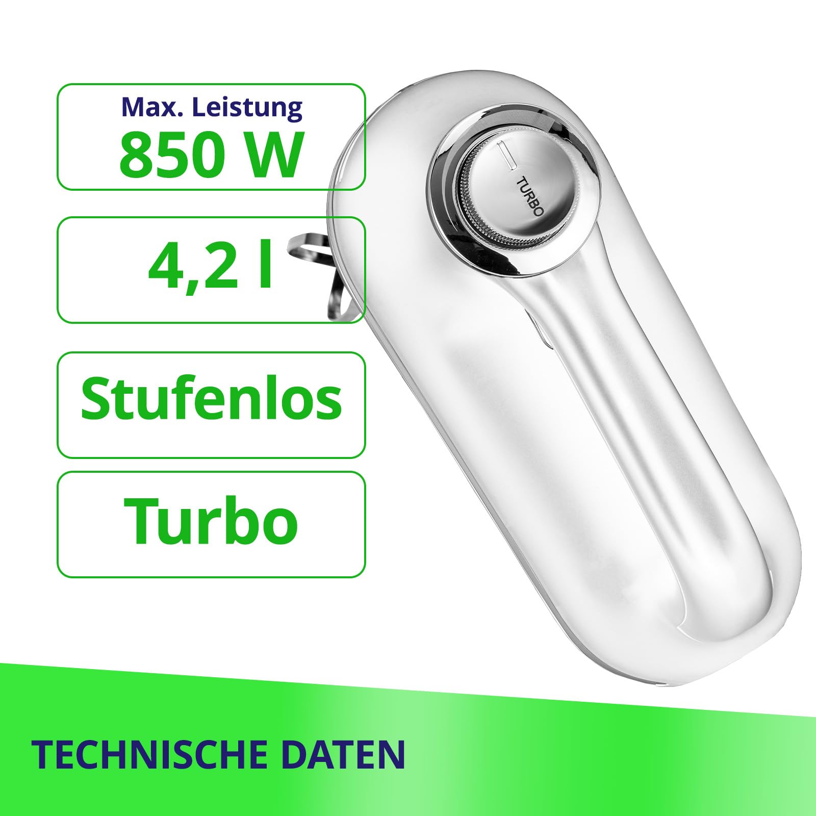 MPM MMR-26Z/B sbattitore ciotola 4,2L 850W bianco
