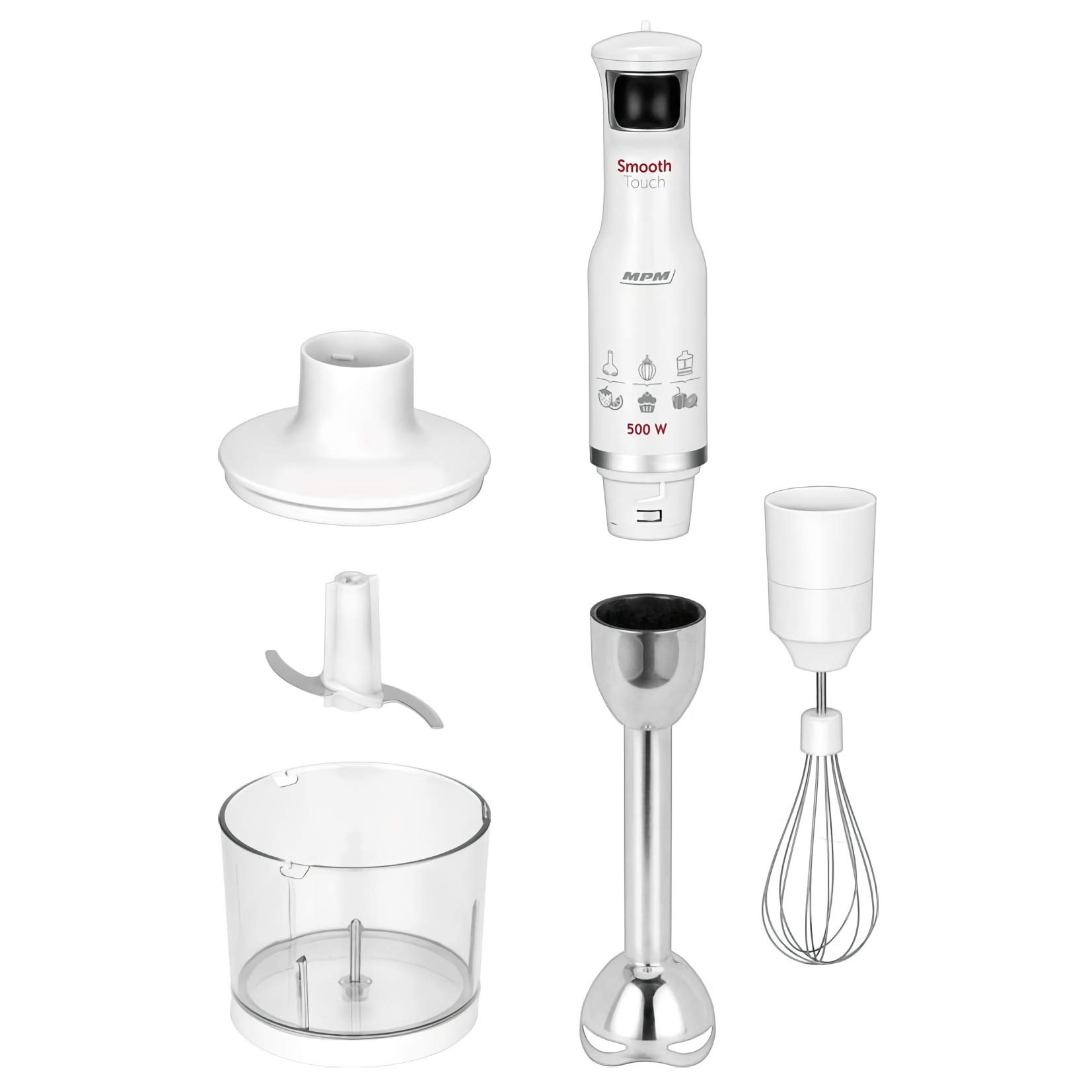 MPM MBL-28 frullatore immersione 3 in 1 500W