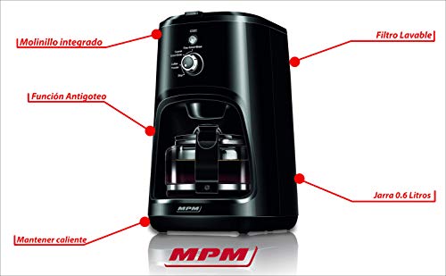 MPM MKW-04 macchina caffè americano 0,6 L 4 tazze 900 W