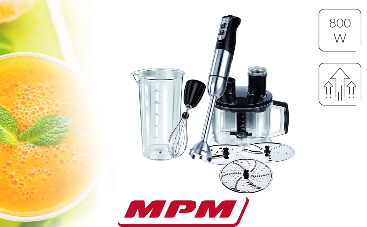 MPM MBL-11 Frullatore a Immersione 800W 1,75 L