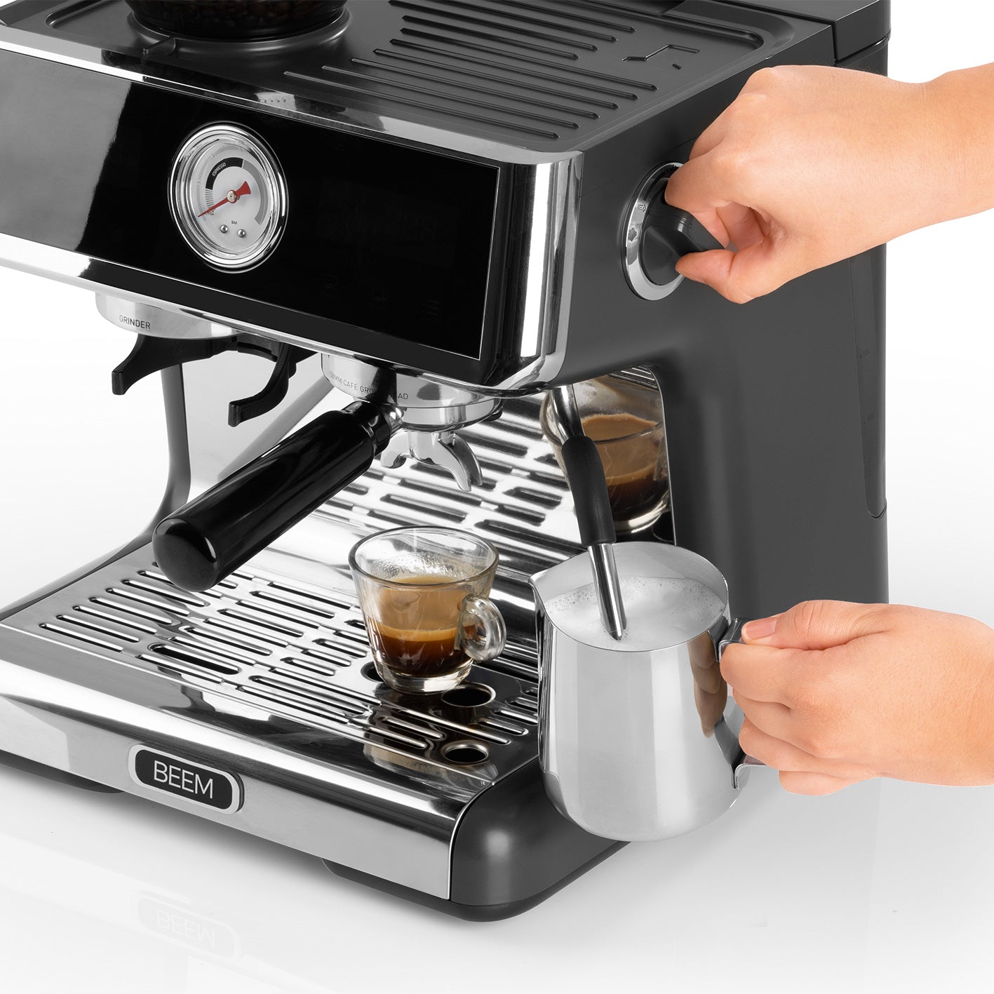 Beem Espresso-Grind-Expert macchina espresso 15 bar macinacaffè