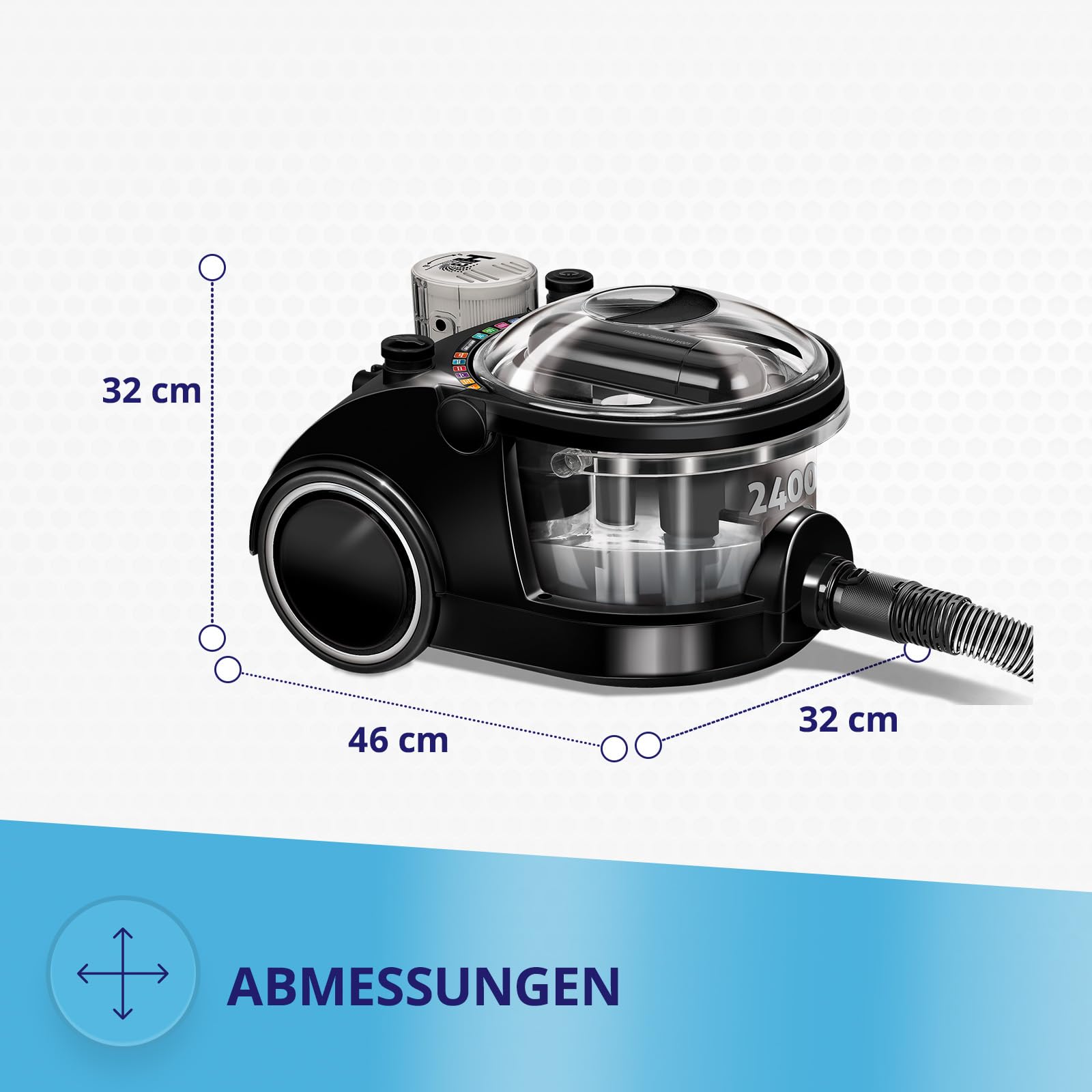 MPM Bora MOD-47 Aspirapolvere Filtro Acqua 2400W