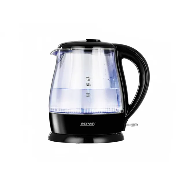 MPM MCZ-99 Bollitore Elettrico Vetro 1L 1630W Illuminato
