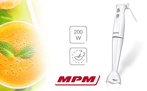 MPM MBL-18 frullatore a immersione 200 W bianco lame inox