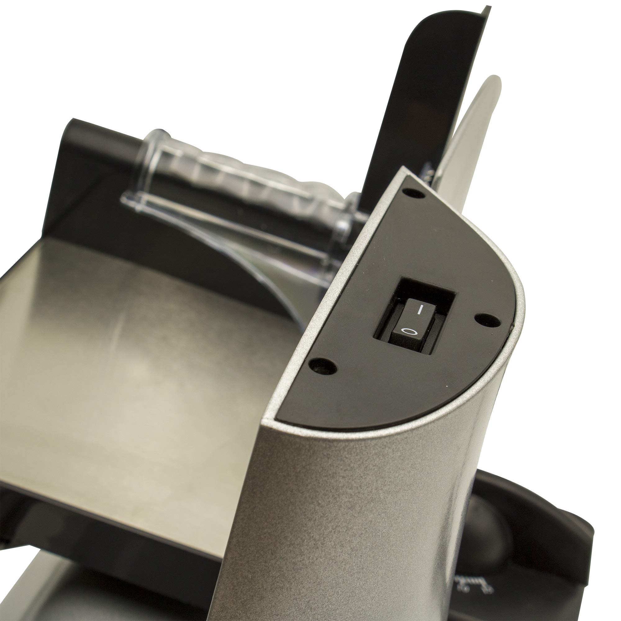 MPM MKR-02M affettatrice inox 150W lama 190mm 0-15mm