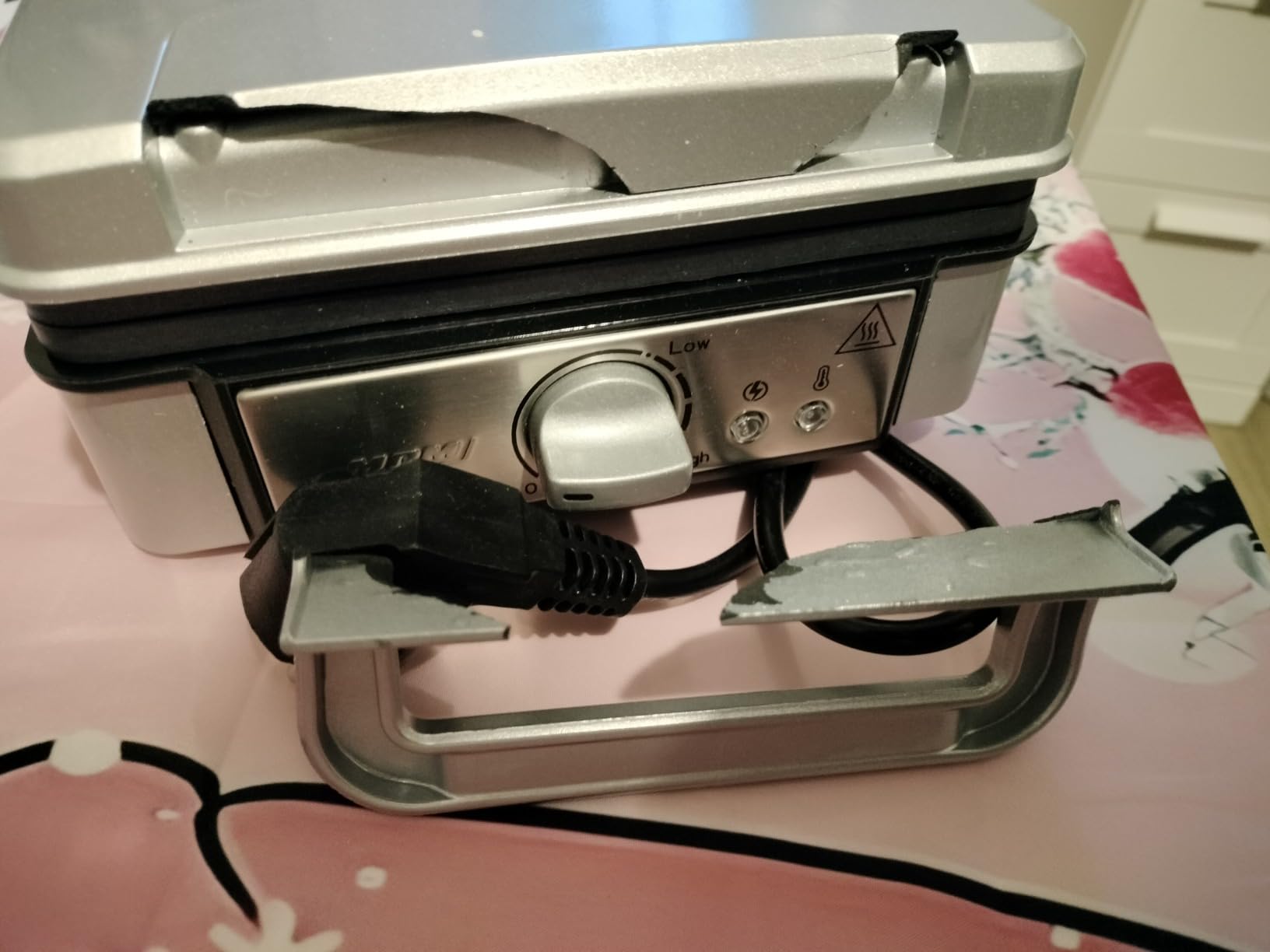 MPM MGO13 waffle maker 2 cialde belghe inox 1400W