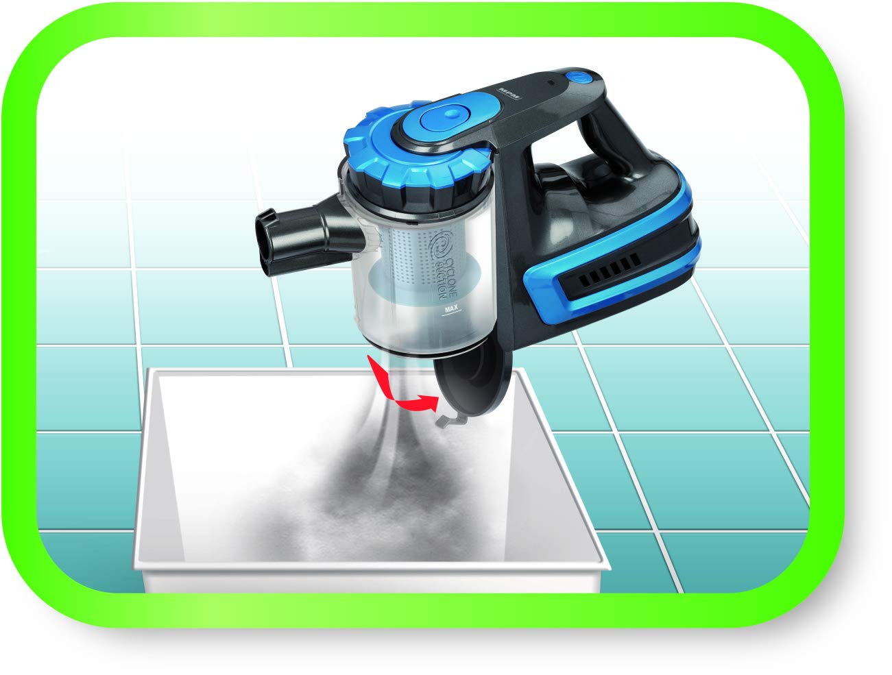 MPM MOD-33 MOD-33 Aspirapolvere Senza Filo Blu 22,2V HEPA