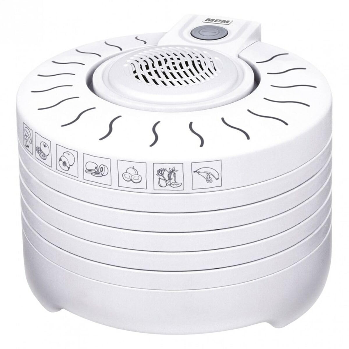 MPM MSG-01 Essiccatore Alimentare 5 Vassoi 250W Bianco
