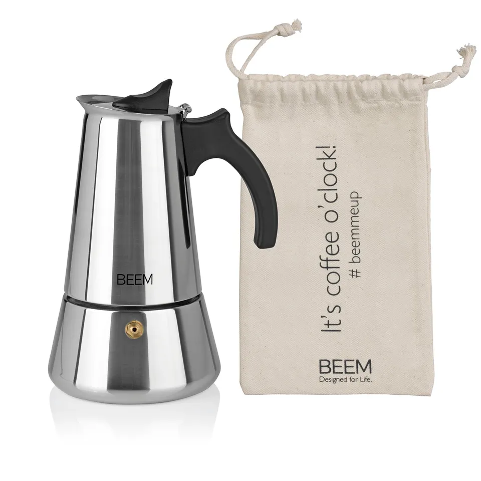Beem Espressokocher moka acciaio 6 tazze 300 ml
