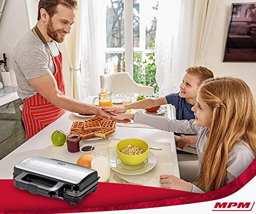 MPM MGO-20M piastra waffle 2 belghe 1000W inox