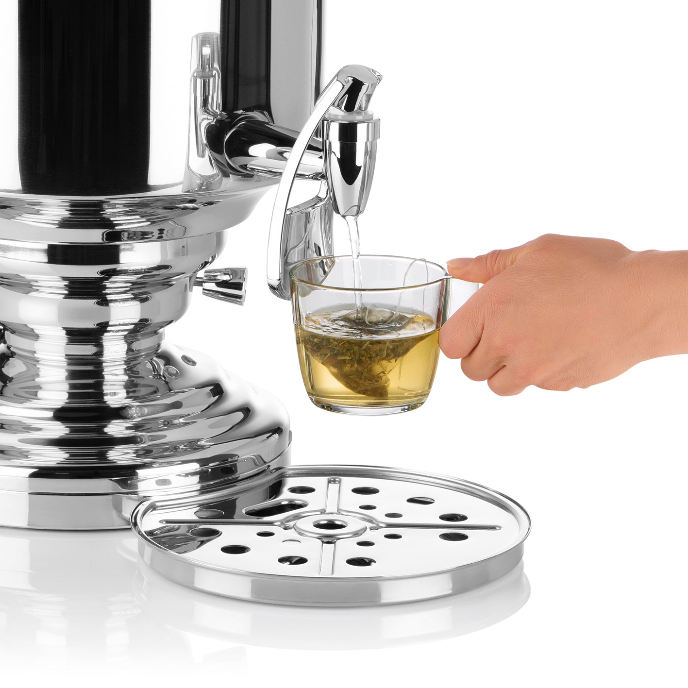 Beem vassoio sgocciolatoio acciaio per samovar Soraya