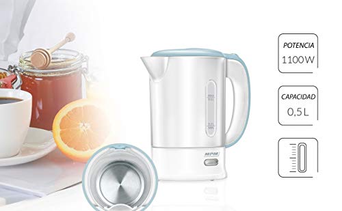 MPM MCZ-88 bollitore viaggio 0,5 L bianco 1100 W 2 tazze
