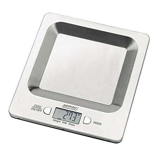 MPM MWK-04M Bilancia Cucina Acciaio 5 kg Inox