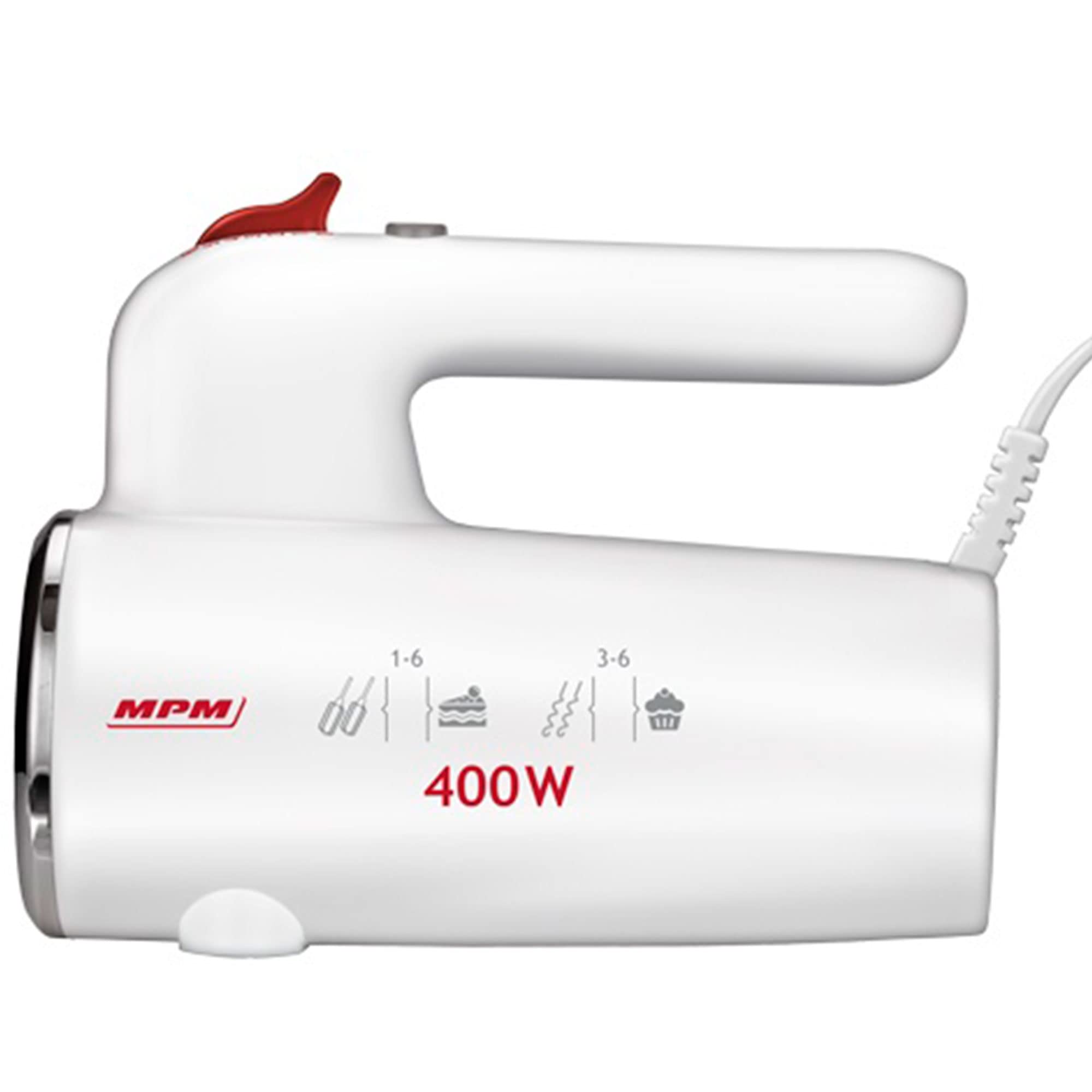 MPM MMR-18 Sbattitore Elettrico 400W 6 Velocità Turbo