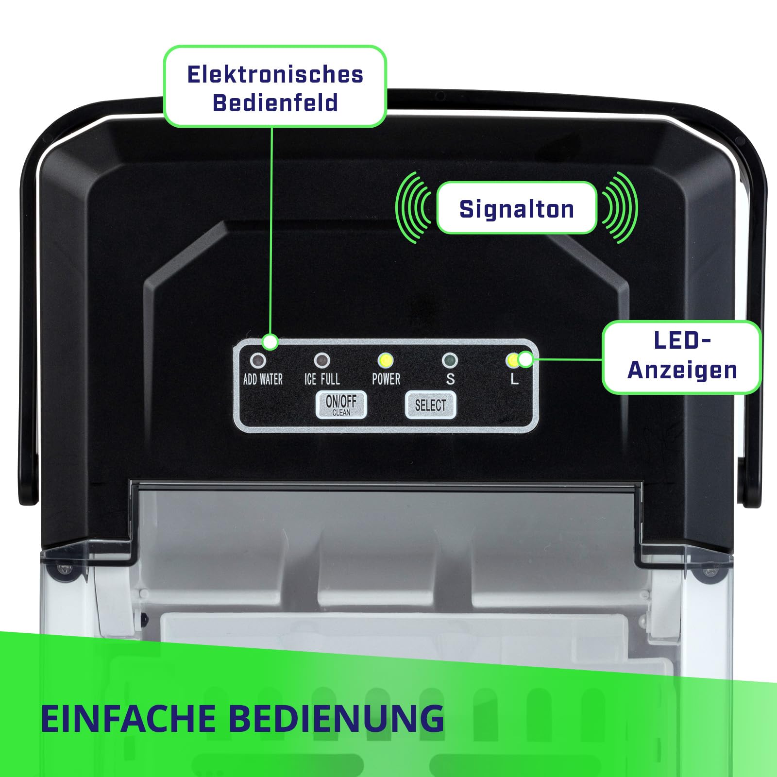 MPM Macchina Ghiaccio 12kg/24h Argento 1,2L 150W