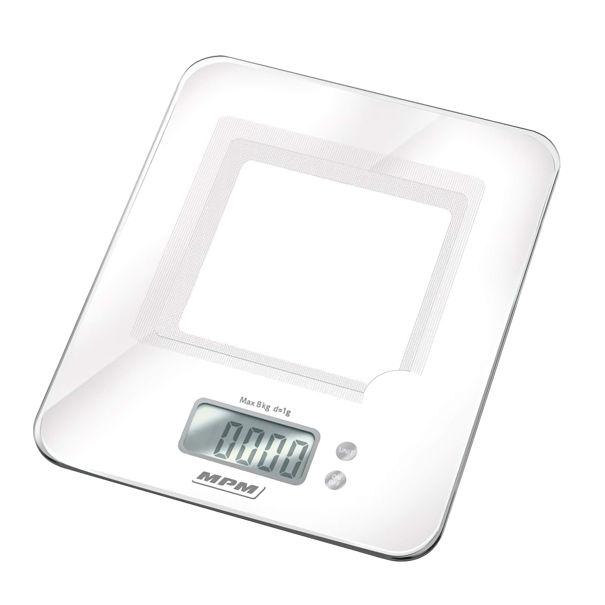 MPM MWK-03 Bilancia Cucina Digitale 8 kg Grigio