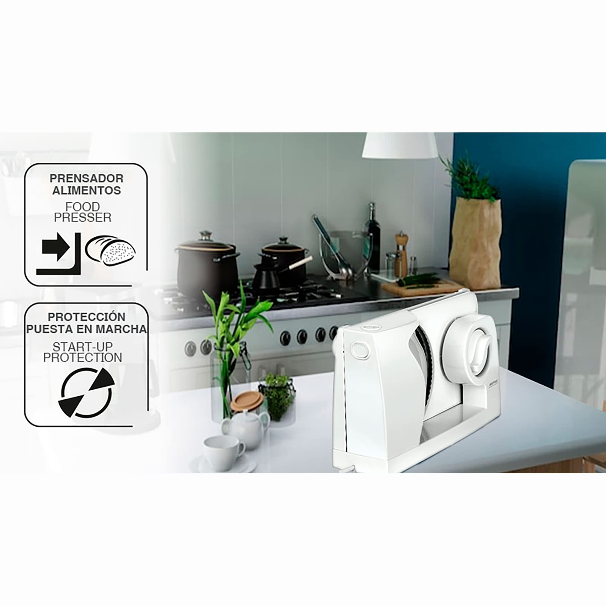 MPM MKR-05 affettatrice bianca 150W lama 17 cm 15 mm