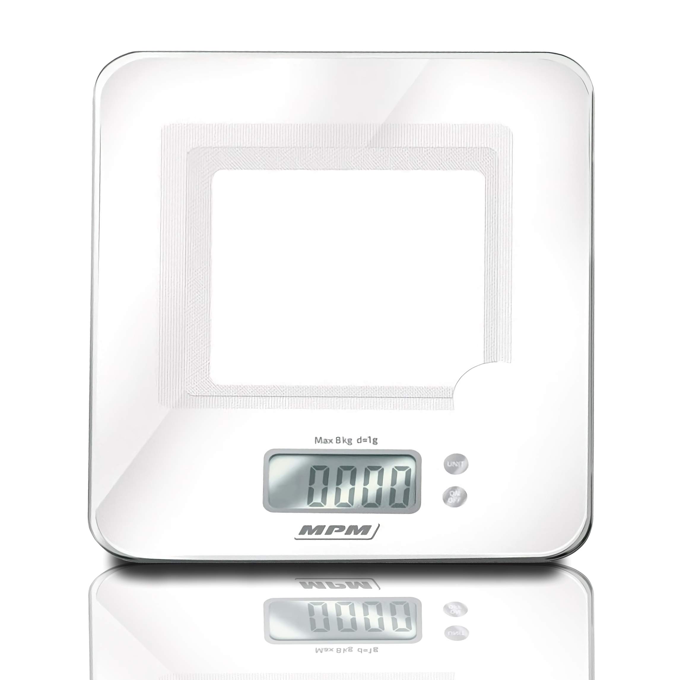 MPM MWK-03 Bilancia Cucina Digitale 8 kg Grigio