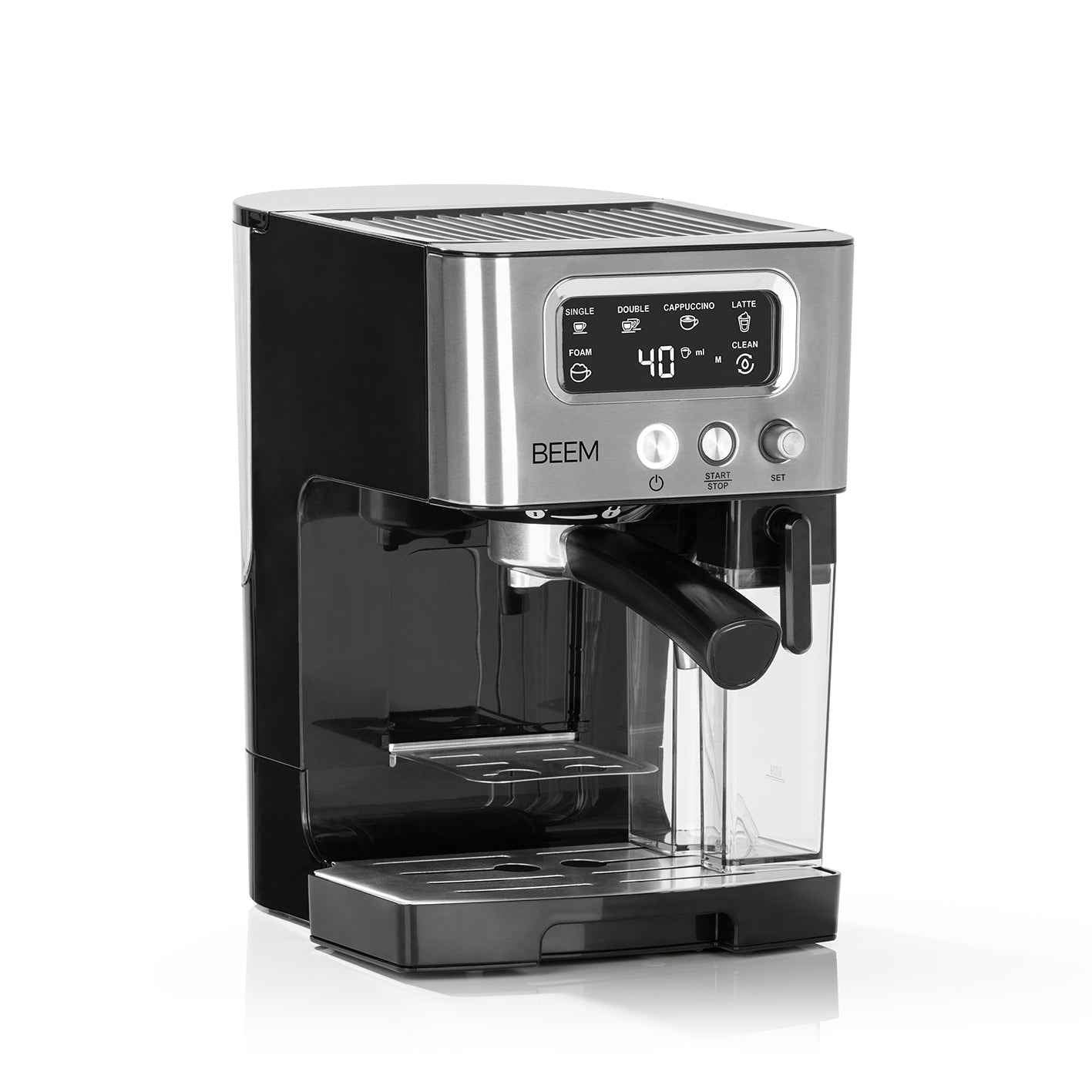 Beem Espresso-Latte Macchina Caffè 15 bar con Latte 1,4 L