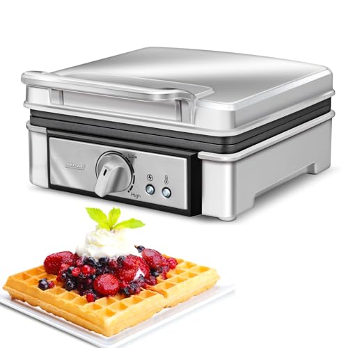 MPM MGO13 waffle maker 2 cialde belghe inox 1400W