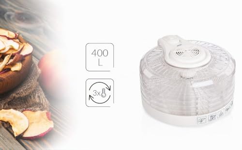 MPM MSG-02 Essiccatore Frutta Bianco 400W 5 Vassoi