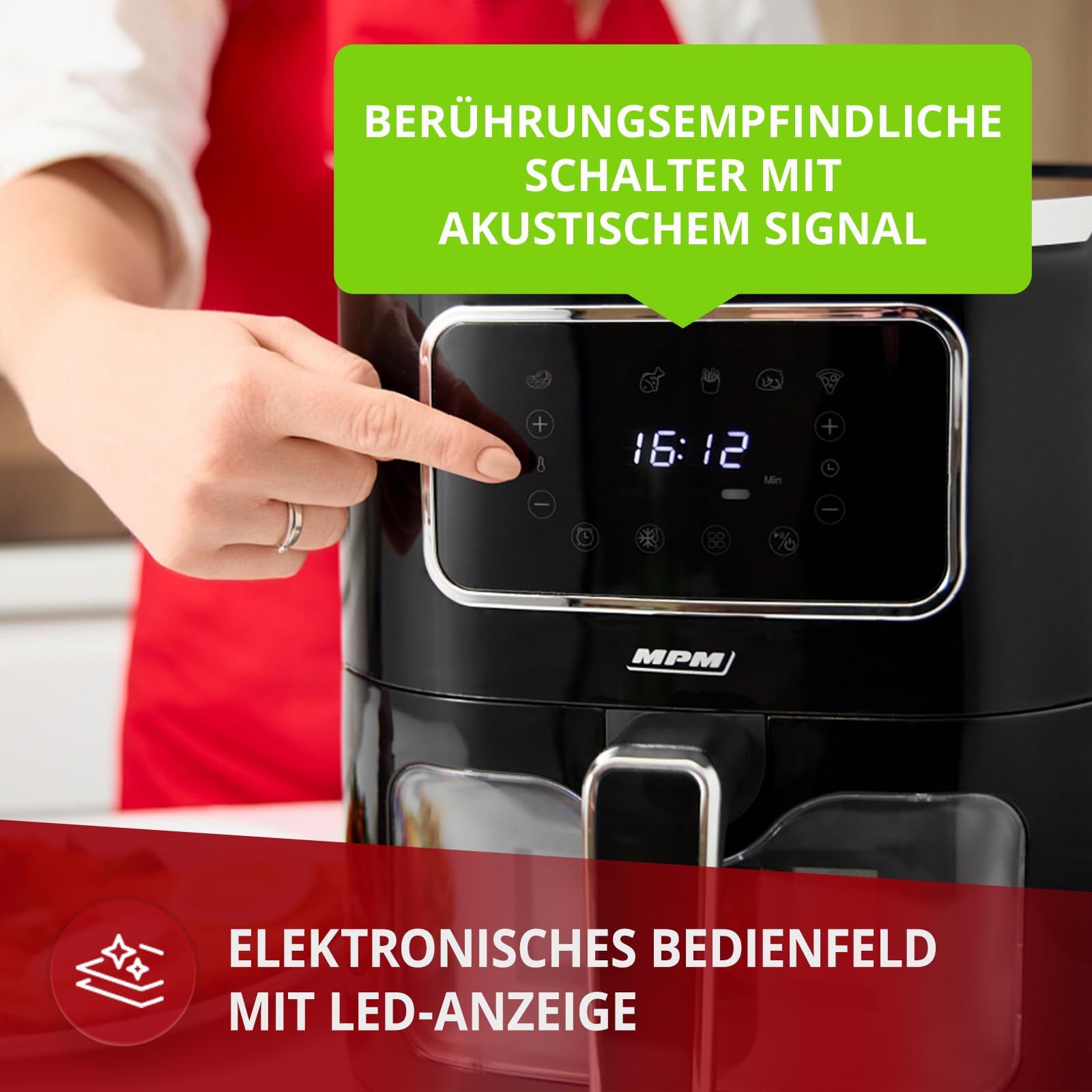 MPM MFR-09 friggitrice ad aria 5 L 1450 W