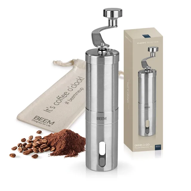Beem Grind-2-Go Macinacaffè Manuale Ceramica 40 g