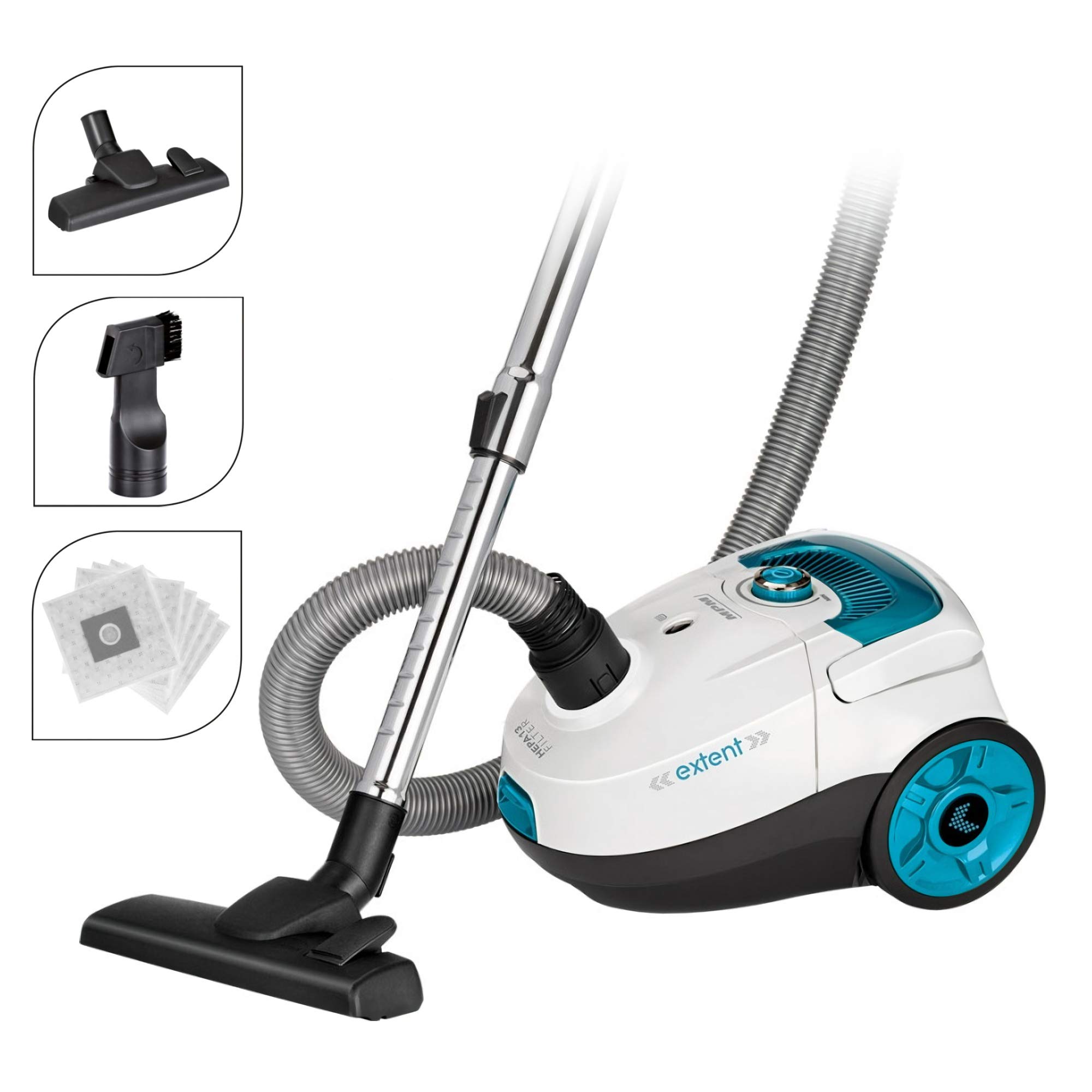MPM MOD-27 Aspirapolvere con Sacco 3L 700W HEPA 13