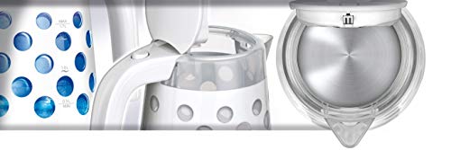 MPM MCZ-86 Bollitore Bianco 1,7L 2200W Illuminato