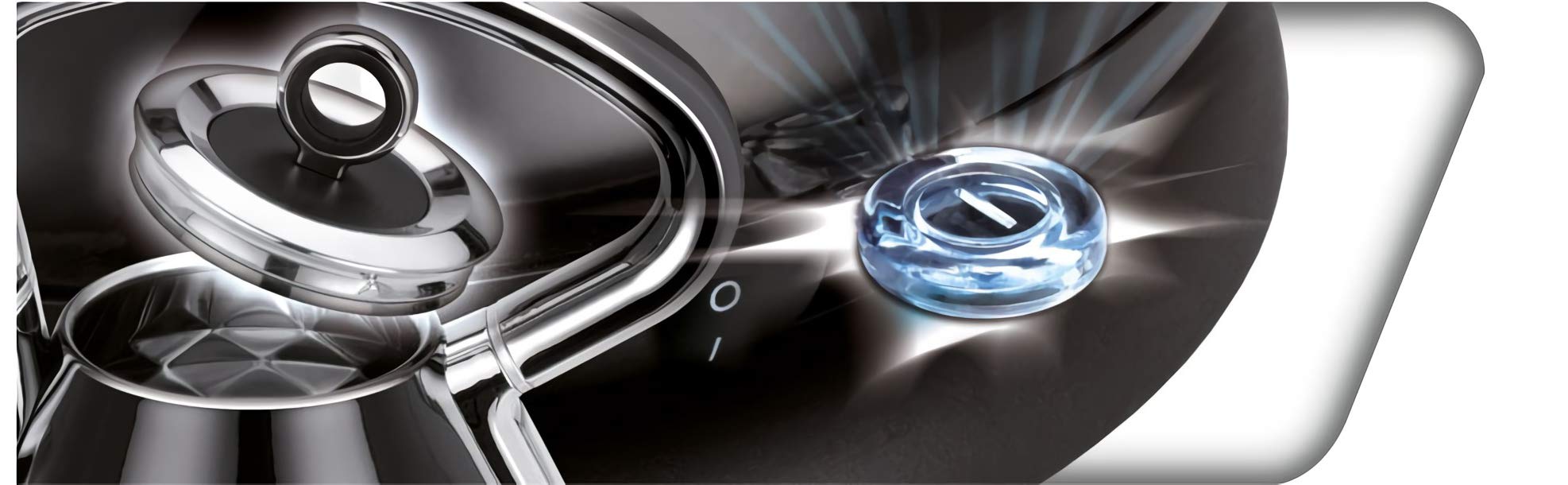MPM MCZ-98 Bollitore Elettrico 1,7 L 3000W Nero Acciaio