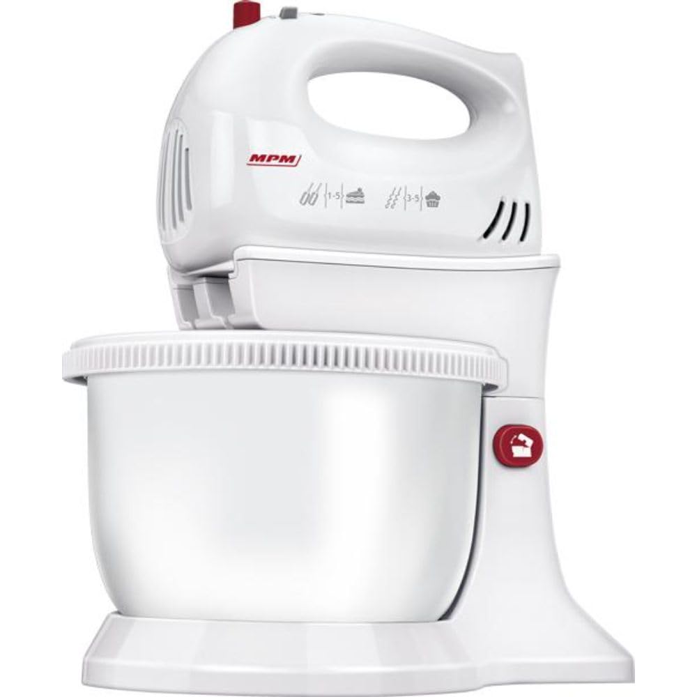 MPM MMR-16Z Impastatrice con Ciotola 3,4 L Bianca 750W