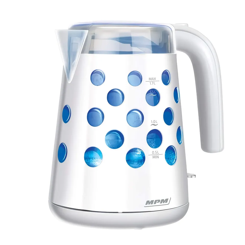 MPM MCZ-86 Bollitore Bianco 1,7L 2200W Illuminato