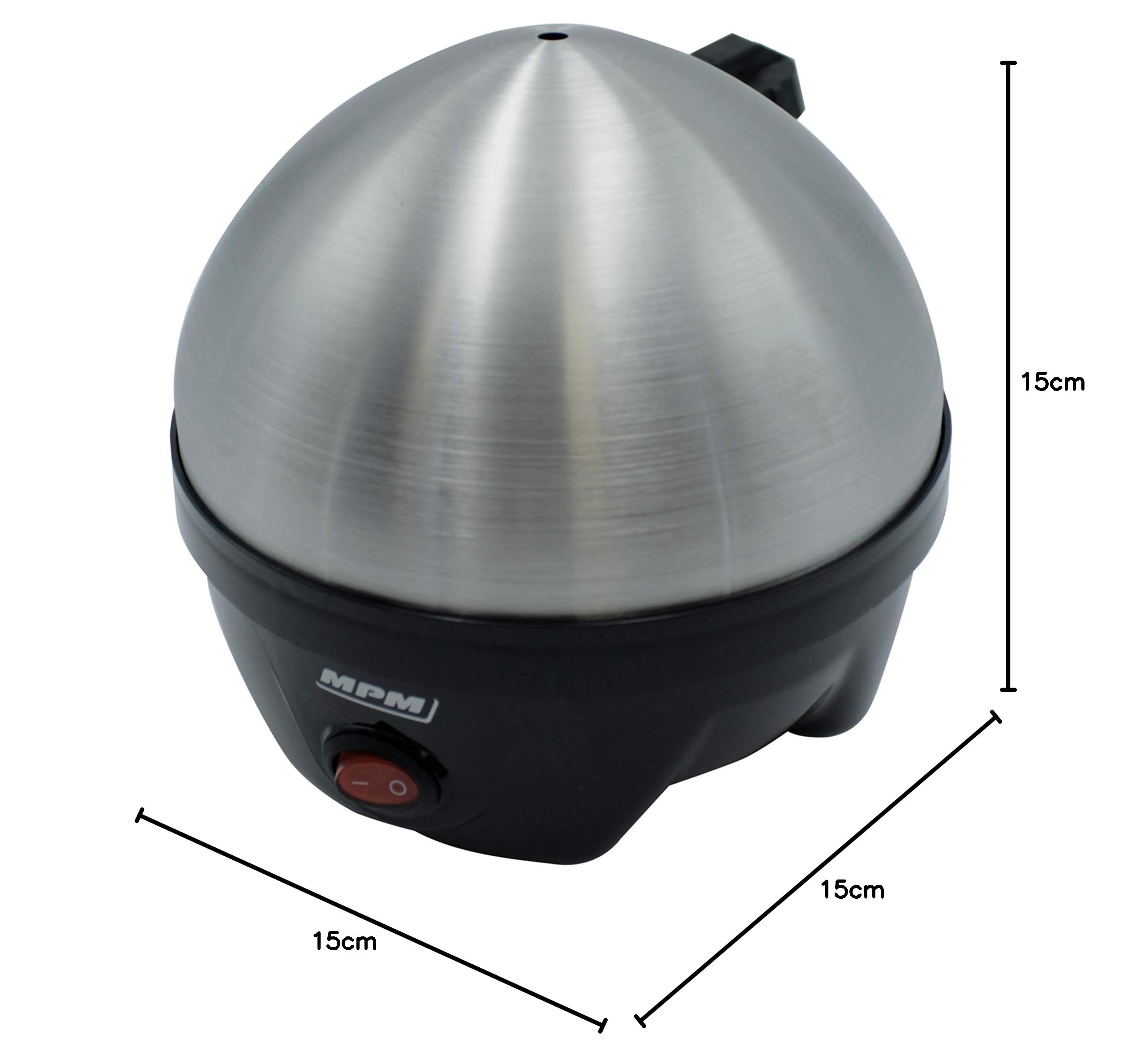 MPM MGJ-01M Cuociuova Elettrico 7 Uova Acciaio 350W