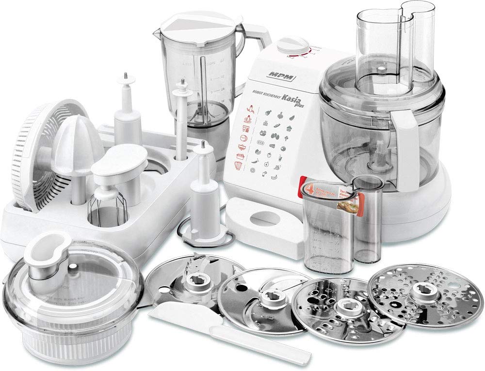 MPM MRK-11 robot cucina bianco 800W 1,5 L 8 accessori
