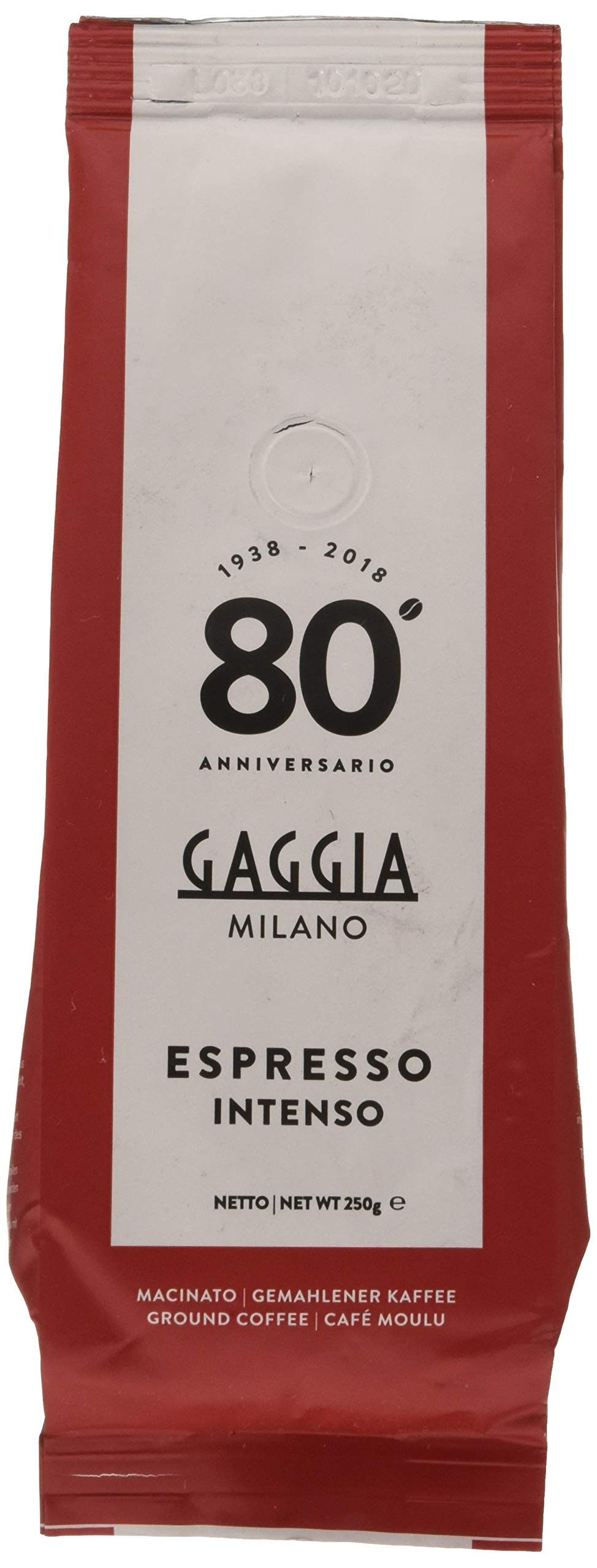 Gaggia Caffè Macinato Espresso Intenso 250 g Arabica Robusta