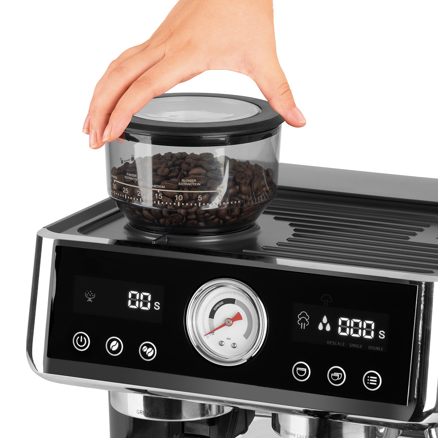 Beem Espresso-Grind-Expert macchina espresso 15 bar macinacaffè