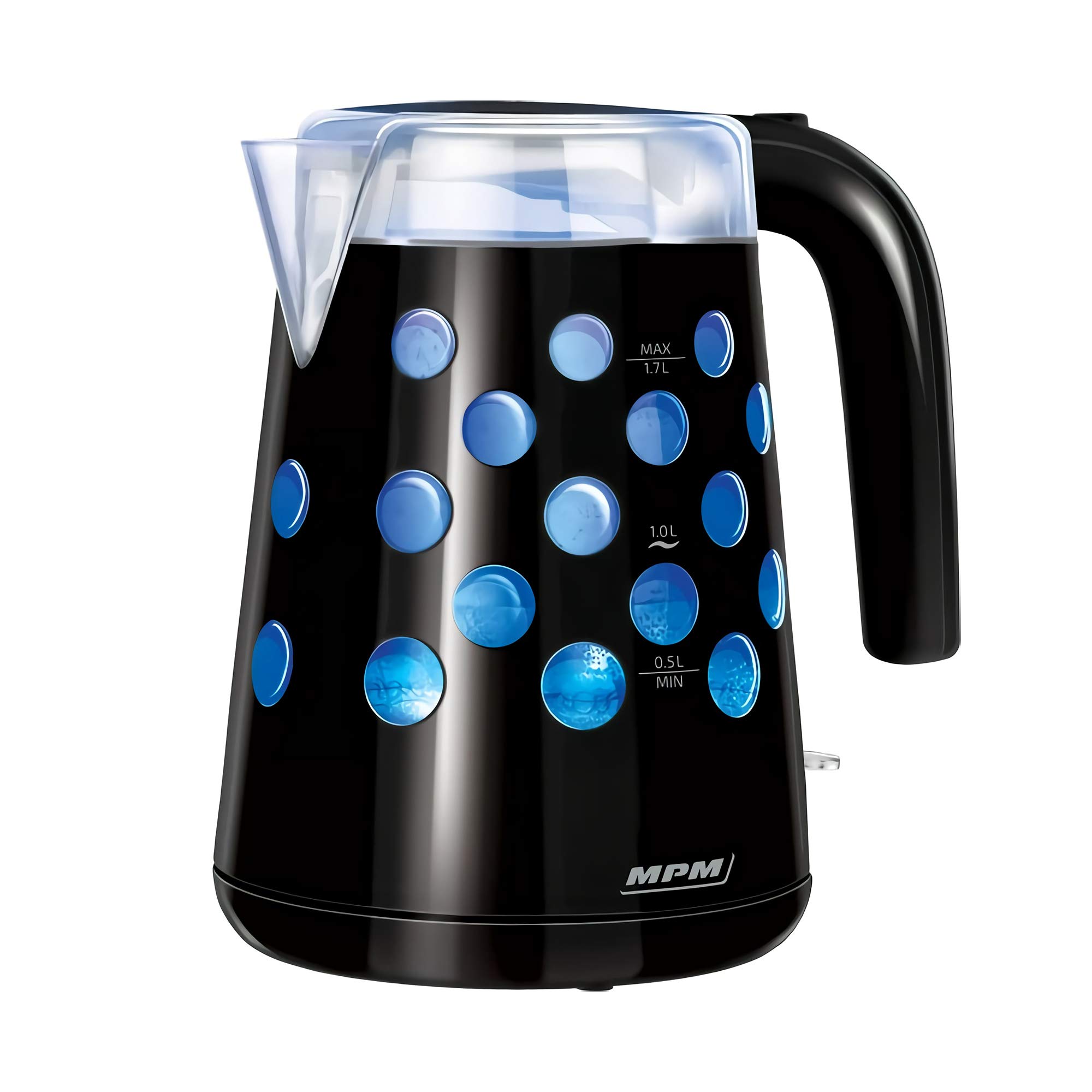 MPM MCZ-86/C bollitore elettrico 1,7 L nero 2200W