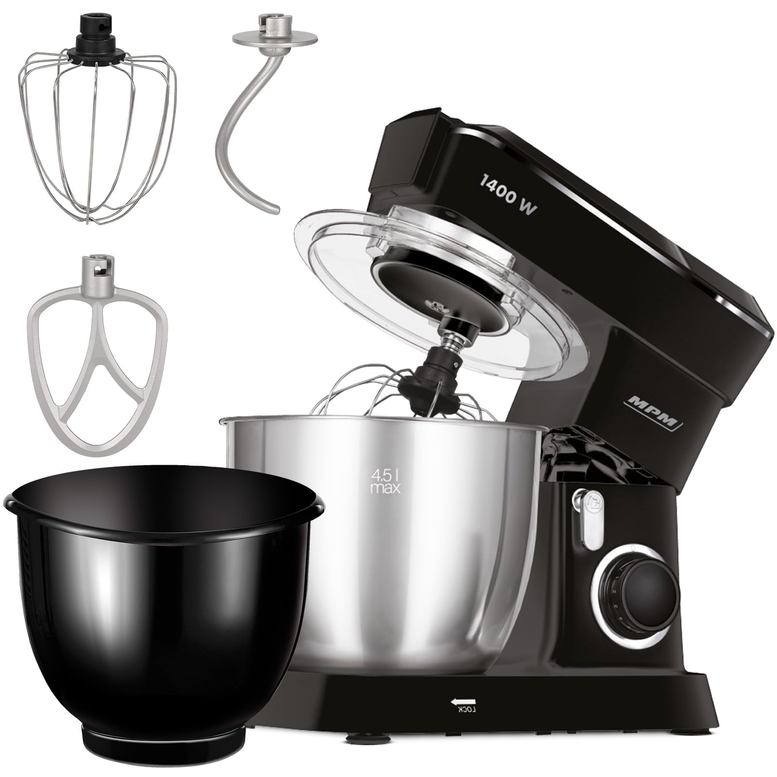 MPM MRK-25 Robot Cucina Planetario 1400W 4,5 L