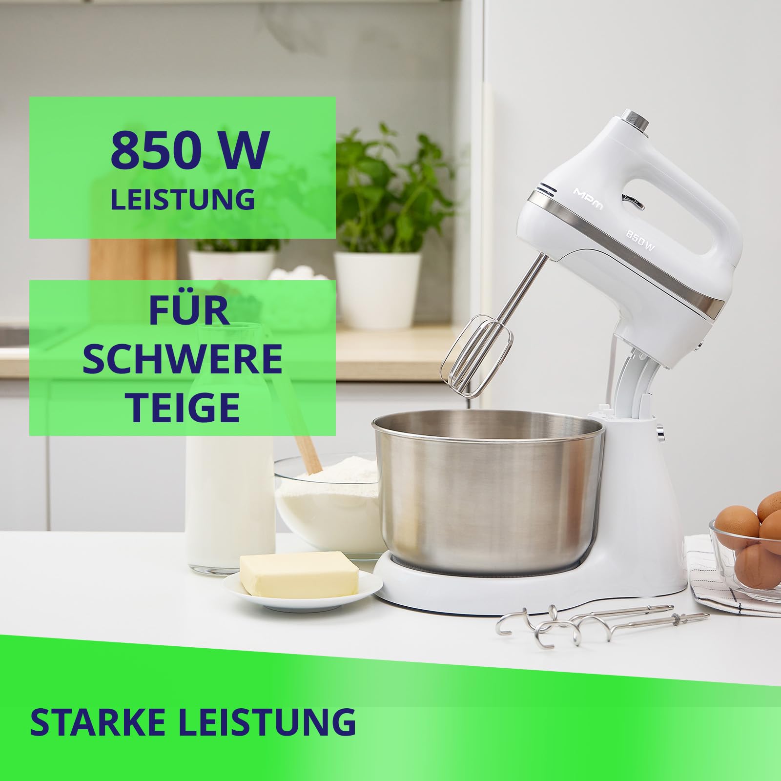 MPM MMR-26Z/B sbattitore ciotola 4,2L 850W bianco