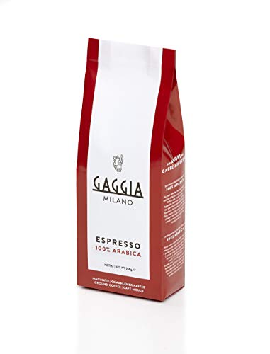 Gaggia Caffè Macinato Espresso 100% Arabica 250 g Tostatura Chiara