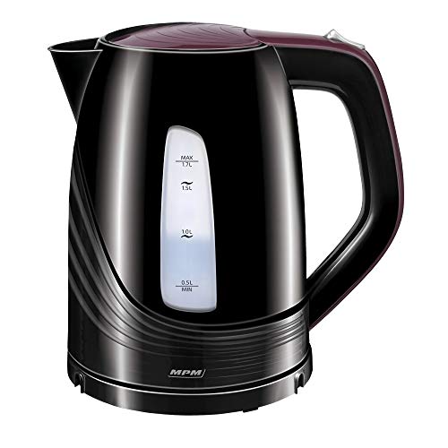 MPM MCZ-67 bollitore elettrico nero 1,7 L senza BPA